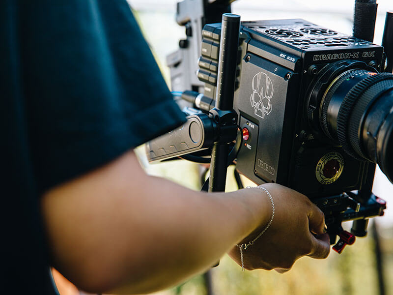 Matériel de tournage cinéma, Camera et objectifs pour film